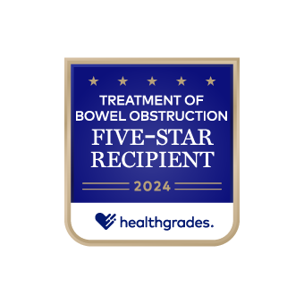 Healthgrades Treatment of Bowel Obstruction 5 Star award #20