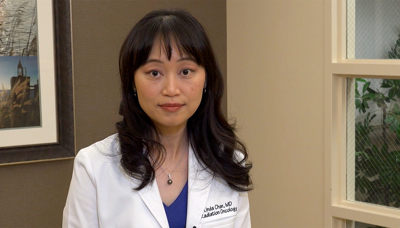 “We utilize something called Deep Inspiration Breath Hold to move her heart out of the way of the radiation beam when she takes a deep breath in.”- Linda Chan, MD, Medical Director, Radiation Oncology at Saddleback Medical Center and Long Beach Medical Center.